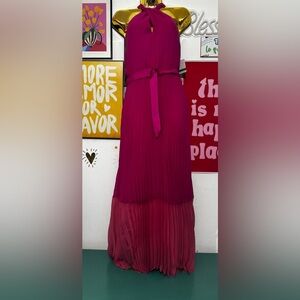 Taylor Dress - Pleated Halter Maxi Dress - Size 8 - New with Tags